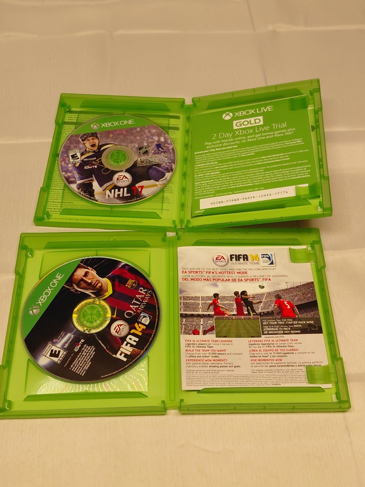 Xbox One Bundle – Console, Controller, HDMI & Power Cables, 4 Games – Tested