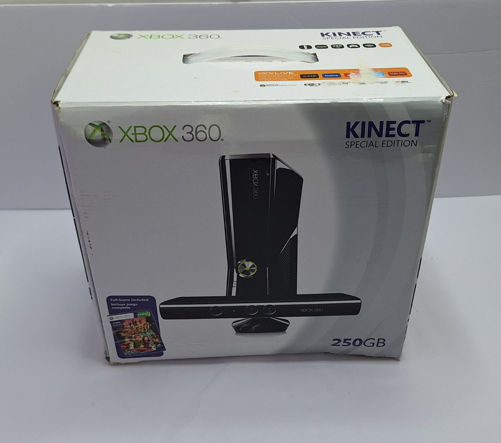 Xbox 360 S – Matte Black Model 1439 W/ 250g HD Controller Power And Games
