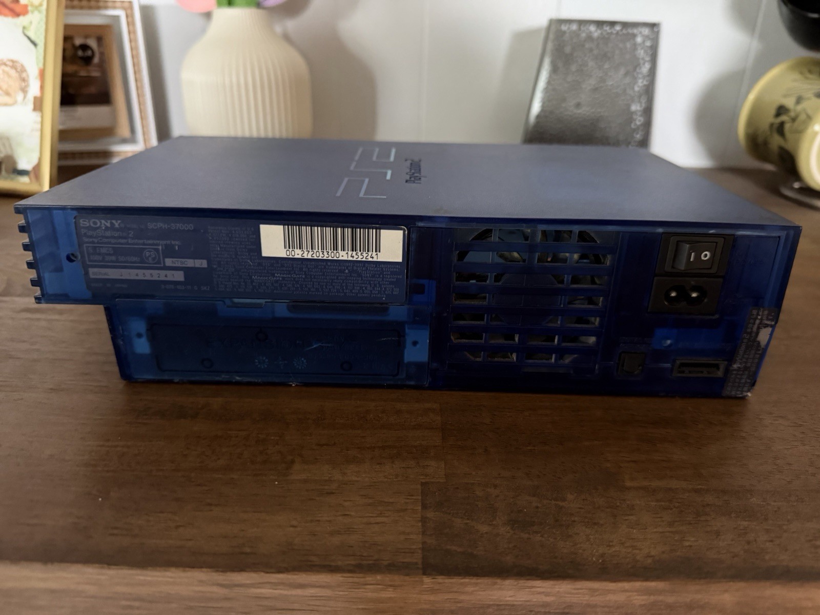 PS2 OCEAN BLUE Console System SCPH-37000 L NTSC-J Playstation 2 From Japan