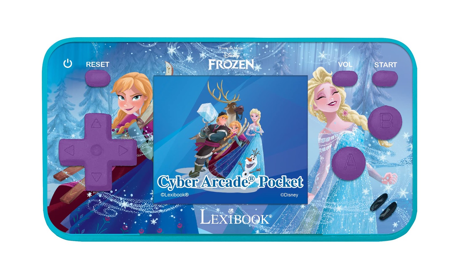 Frozen Arcade Pocket Gaming Console, 150 Games, LCD, Battery Operated, Purple…