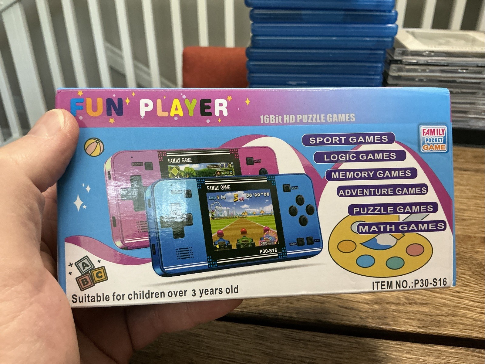 Handheld Game for Kids – 220 Preloaded Retro Video Games – Portable
