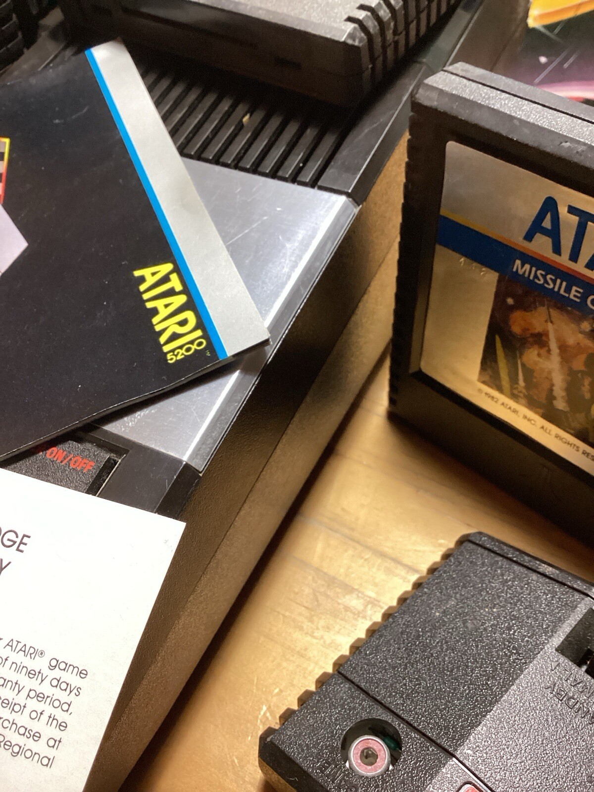 Atari 5200 Console Tested Working PAC Man Missile Command Super Breakout Footbal