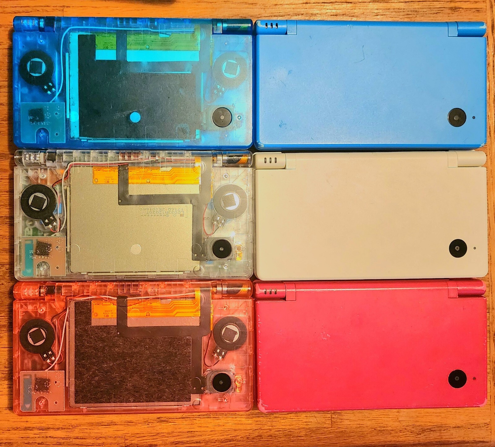 Nintendo DSi Console Transparent Clear Pink Blue White