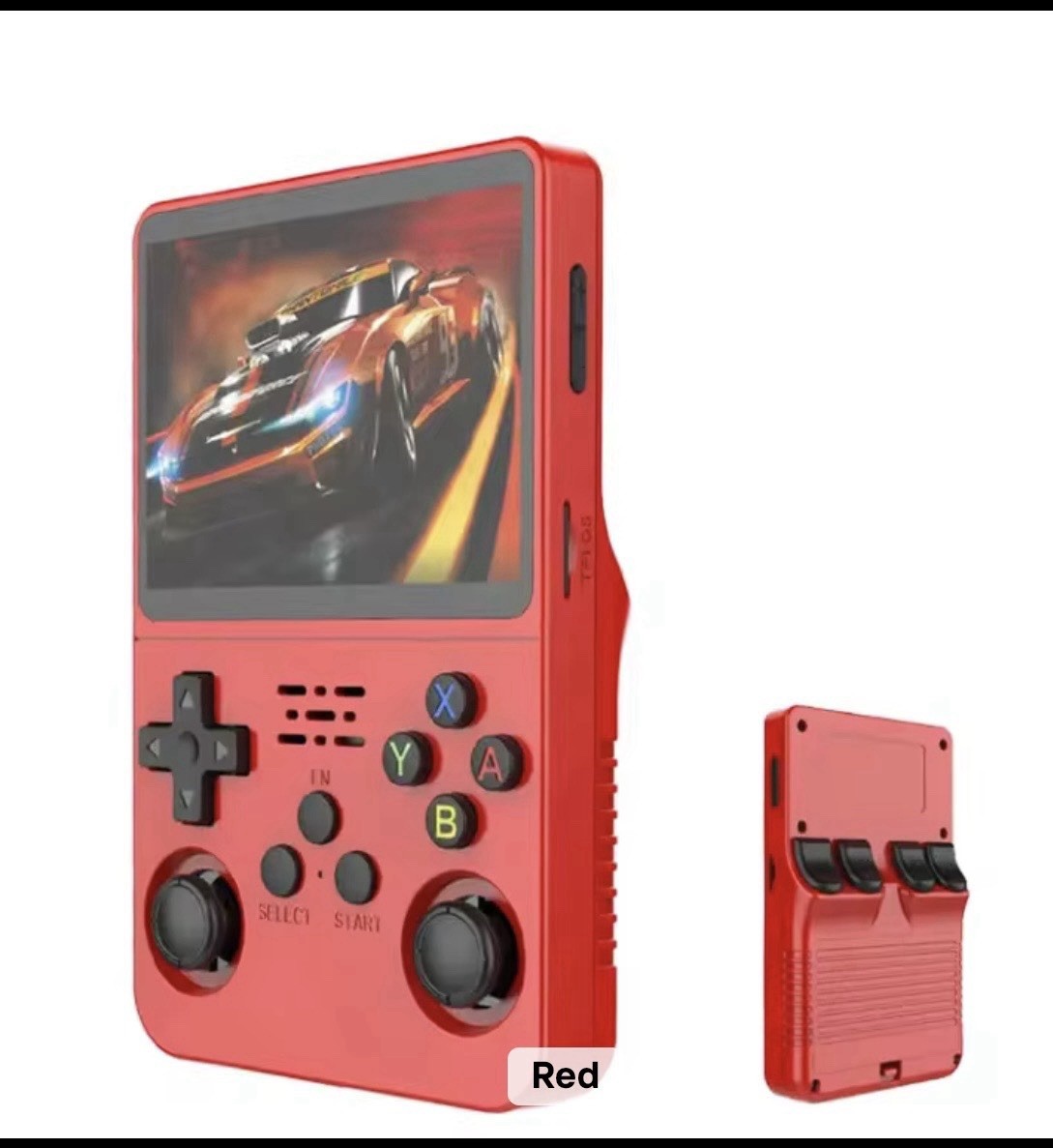 Hrx 64GB Handheld Game Console, Red, Transparent Red, Purple, Orange, Blue