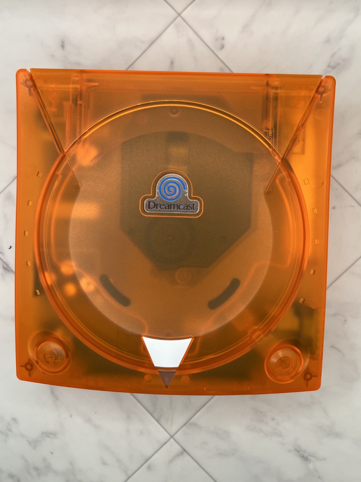 Sega Dreamcast Clear Orange Skeleton Console VA0 Japan – New Battery & Fuse – JP