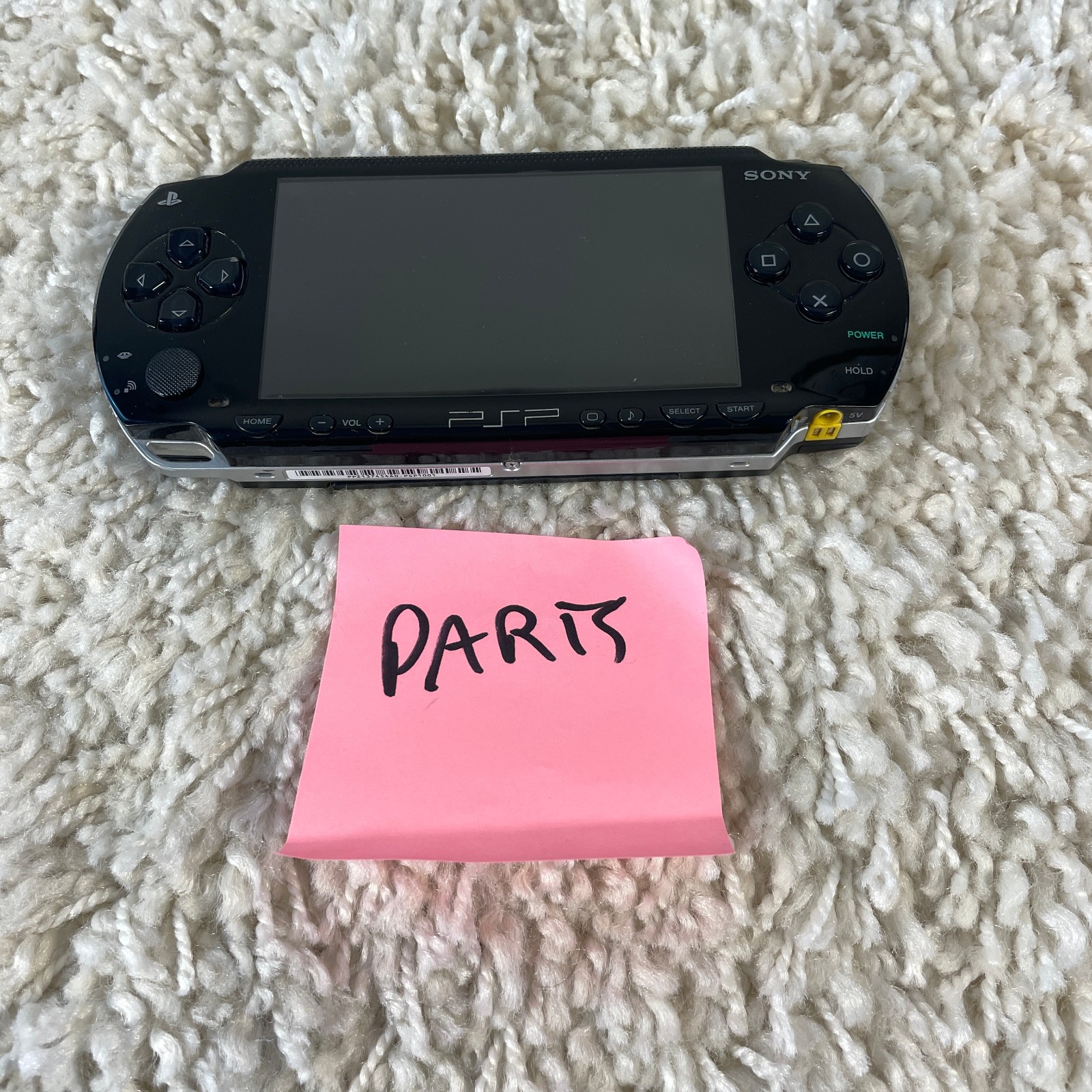 Sony PlayStation Portable PSP-1001 Black Handheld Console System FOR PARTS