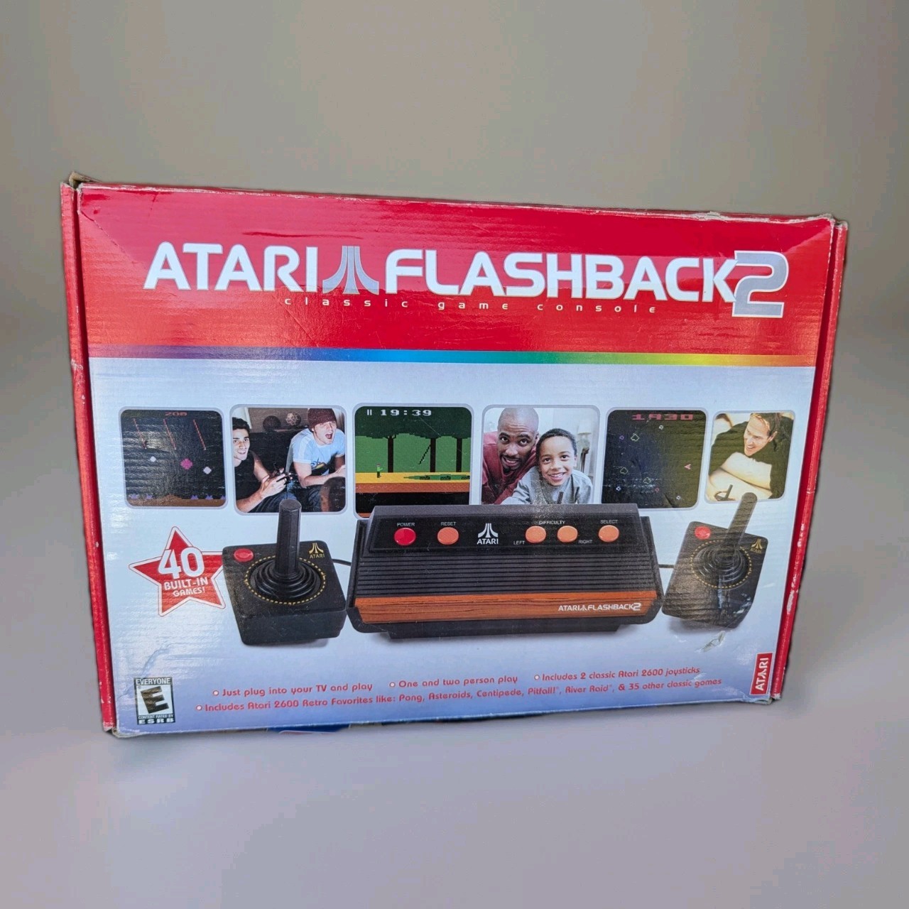 Atari Flashback 2 Launch Edition Plug & Play Retro TV Game Console Complete CIB