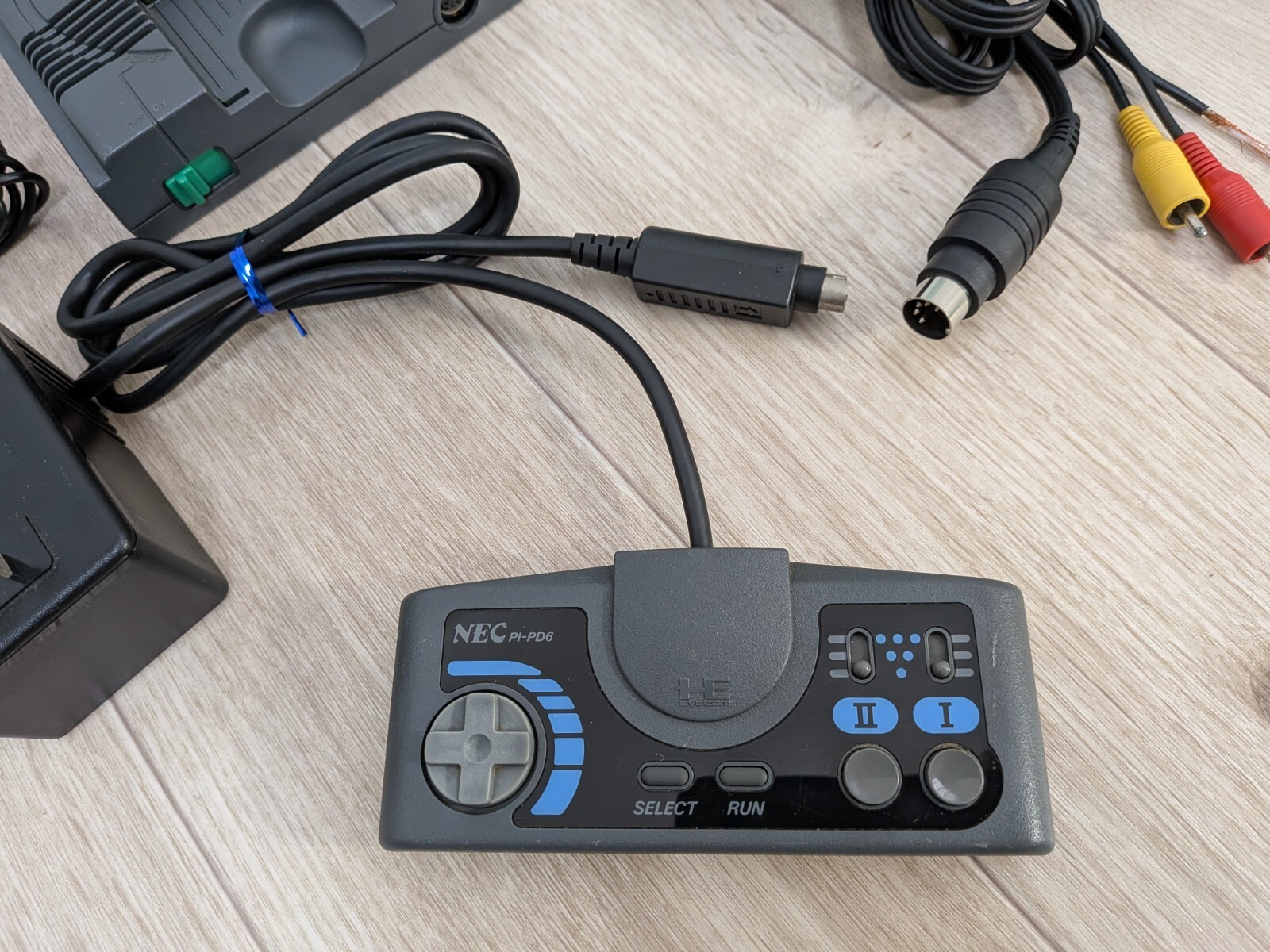 PCE NEC PC engine pcengine CORE GRAFX Console and controller set Tested Work 3