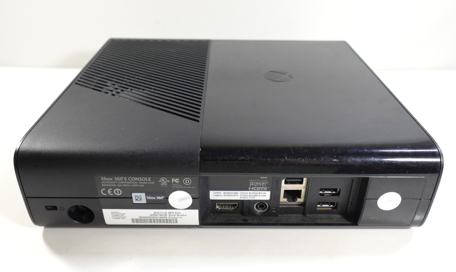 Microsoft Xbox 360 E Console [1538] Gaming System Console Only – No Harddrive