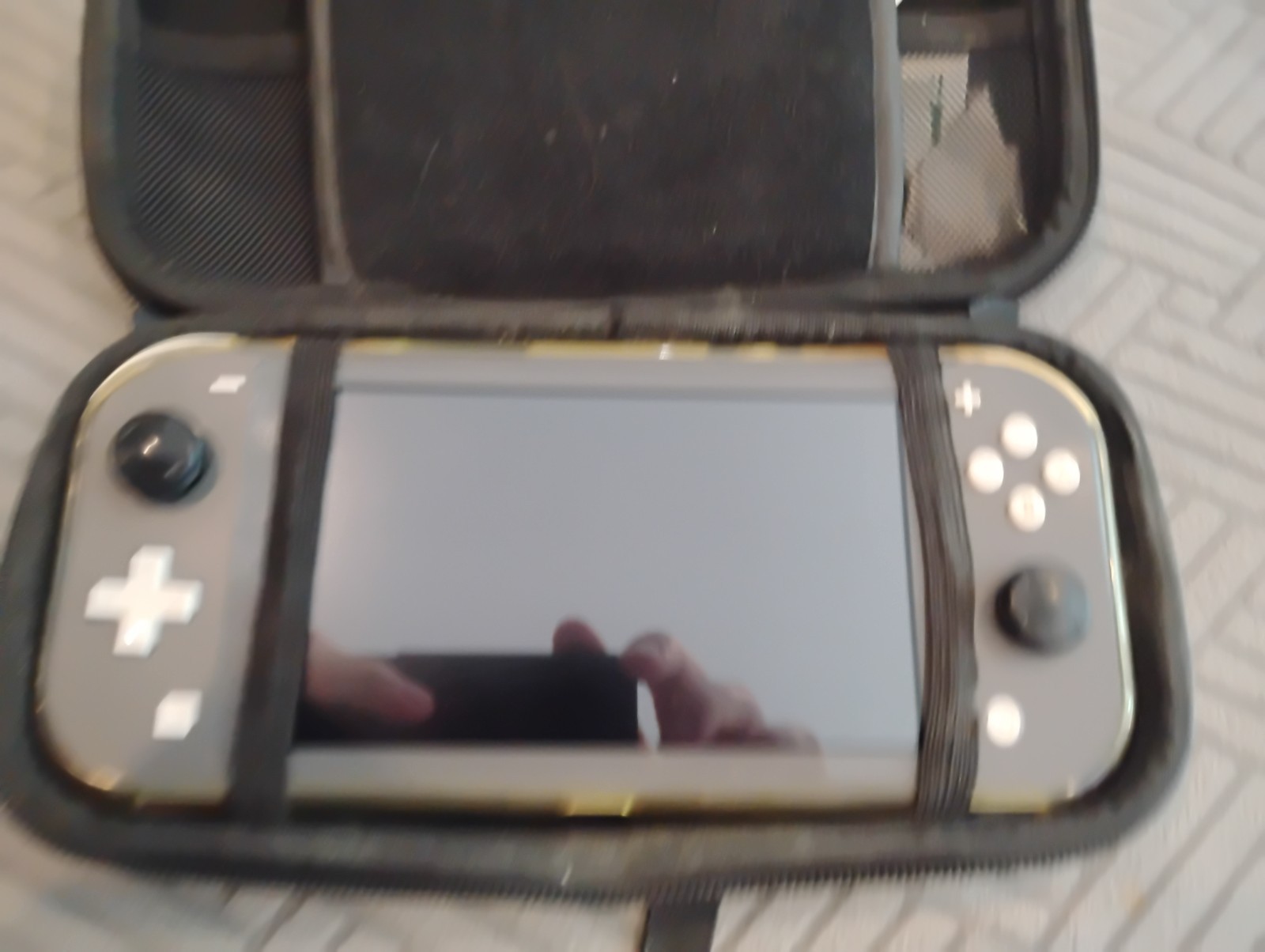 Nintendo Switch Lite (Black) + 3 games and accessories lot