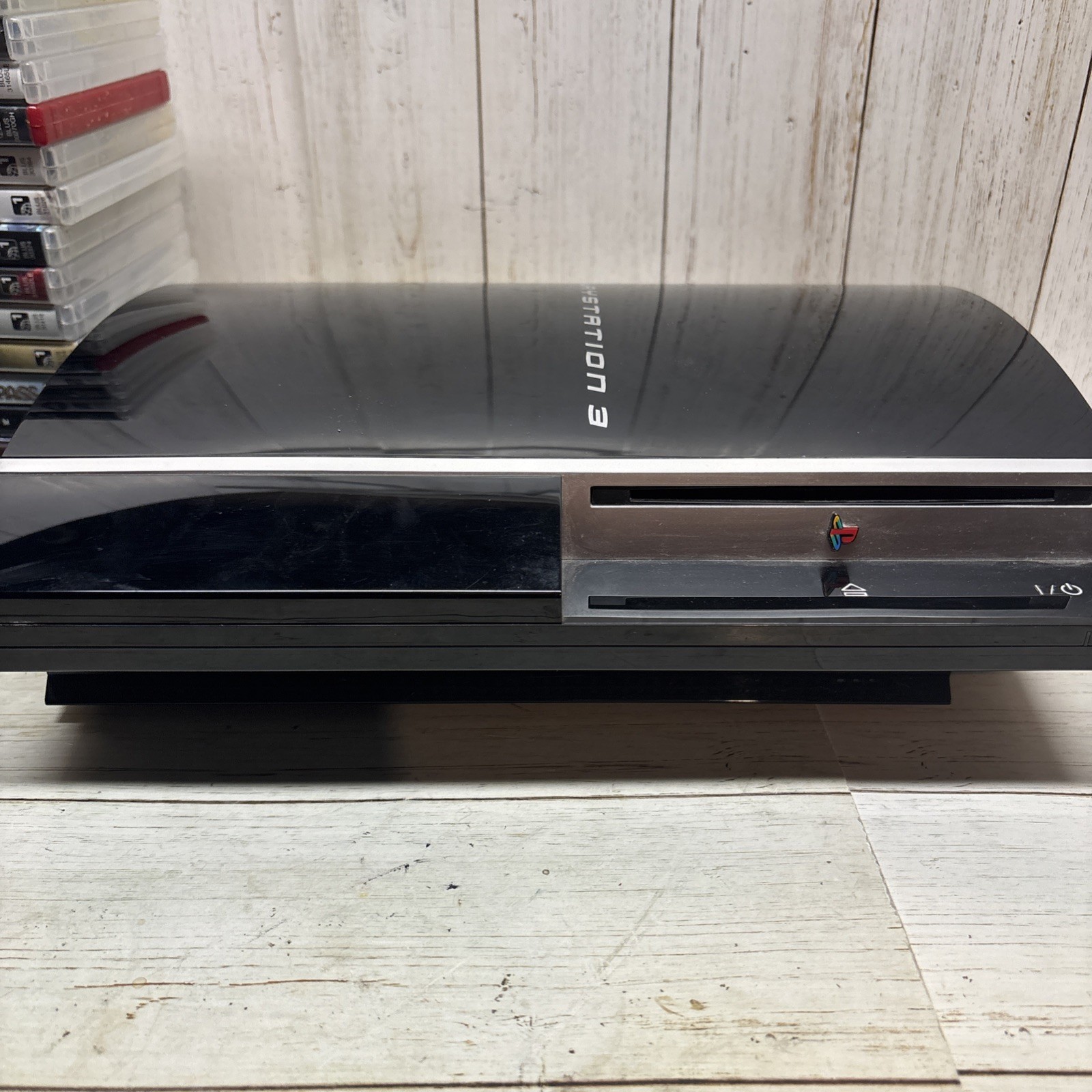 Sony PlayStation 3 Fat PS3 Black Console Gaming System CECHG01 W/ 15 Games LOT