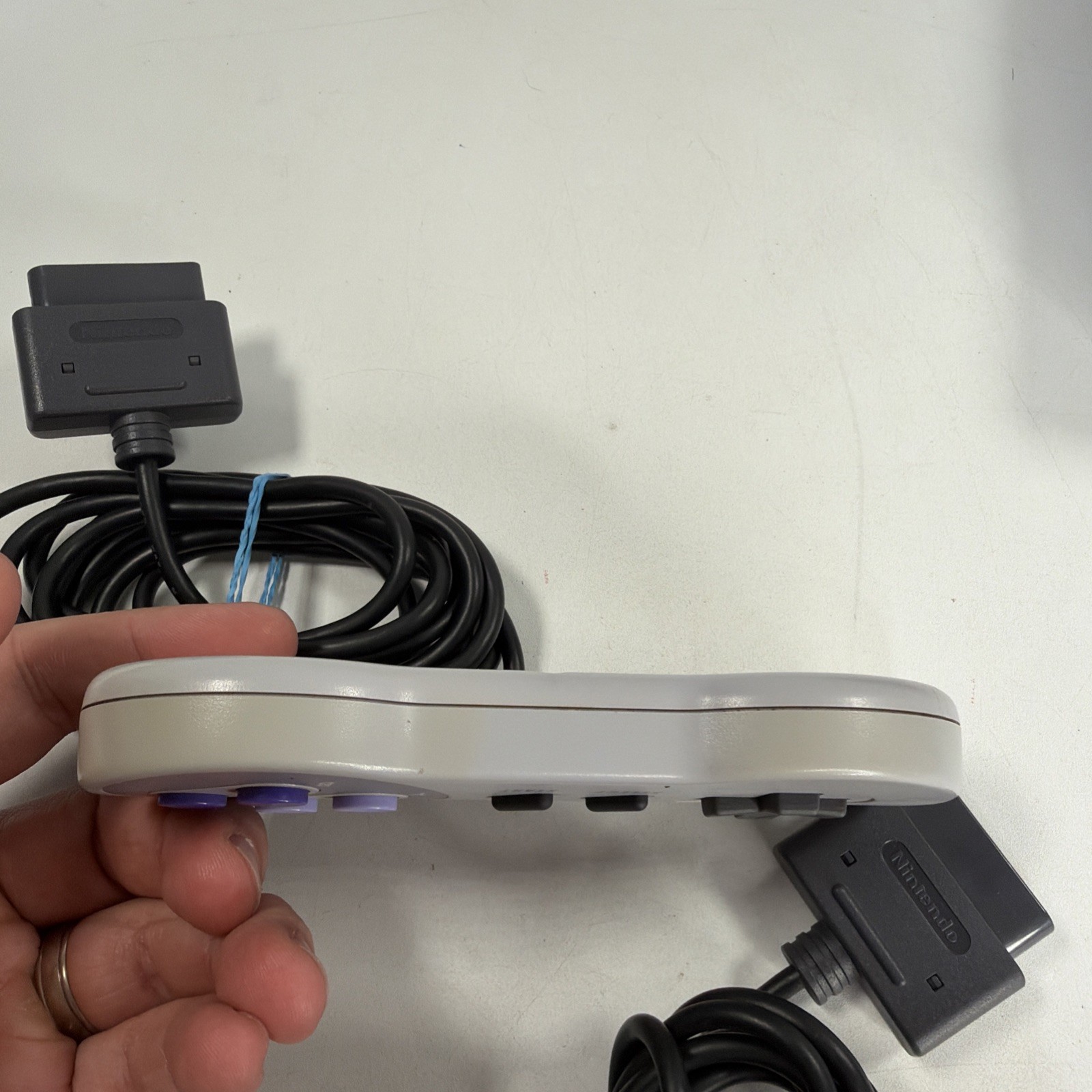 Nintendo SNES Console SNS-001 Bundle 2 Controllers Cables Tested