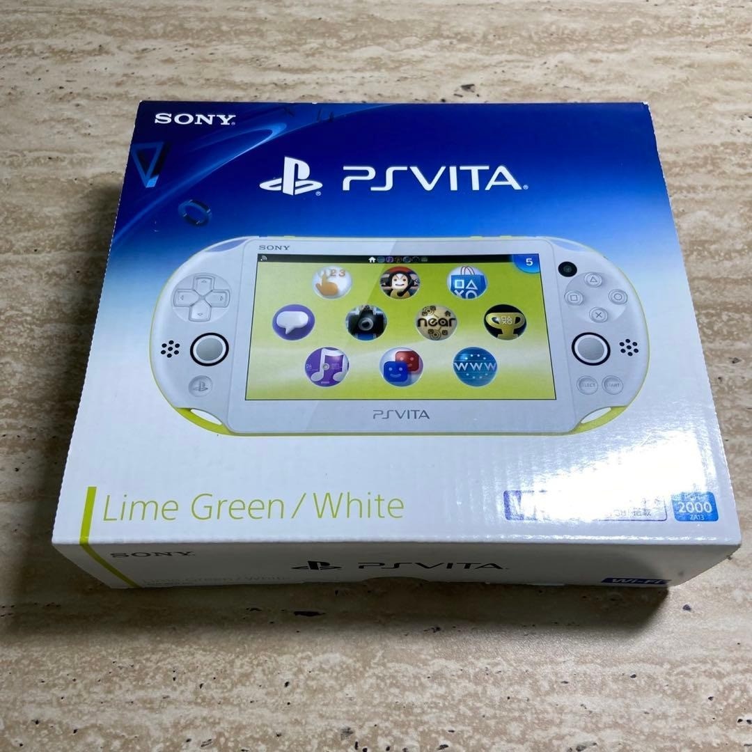 Sony PS Vita PCH-2000 Lime Green White Wi-Fi CIB Near Mint Tested 7500