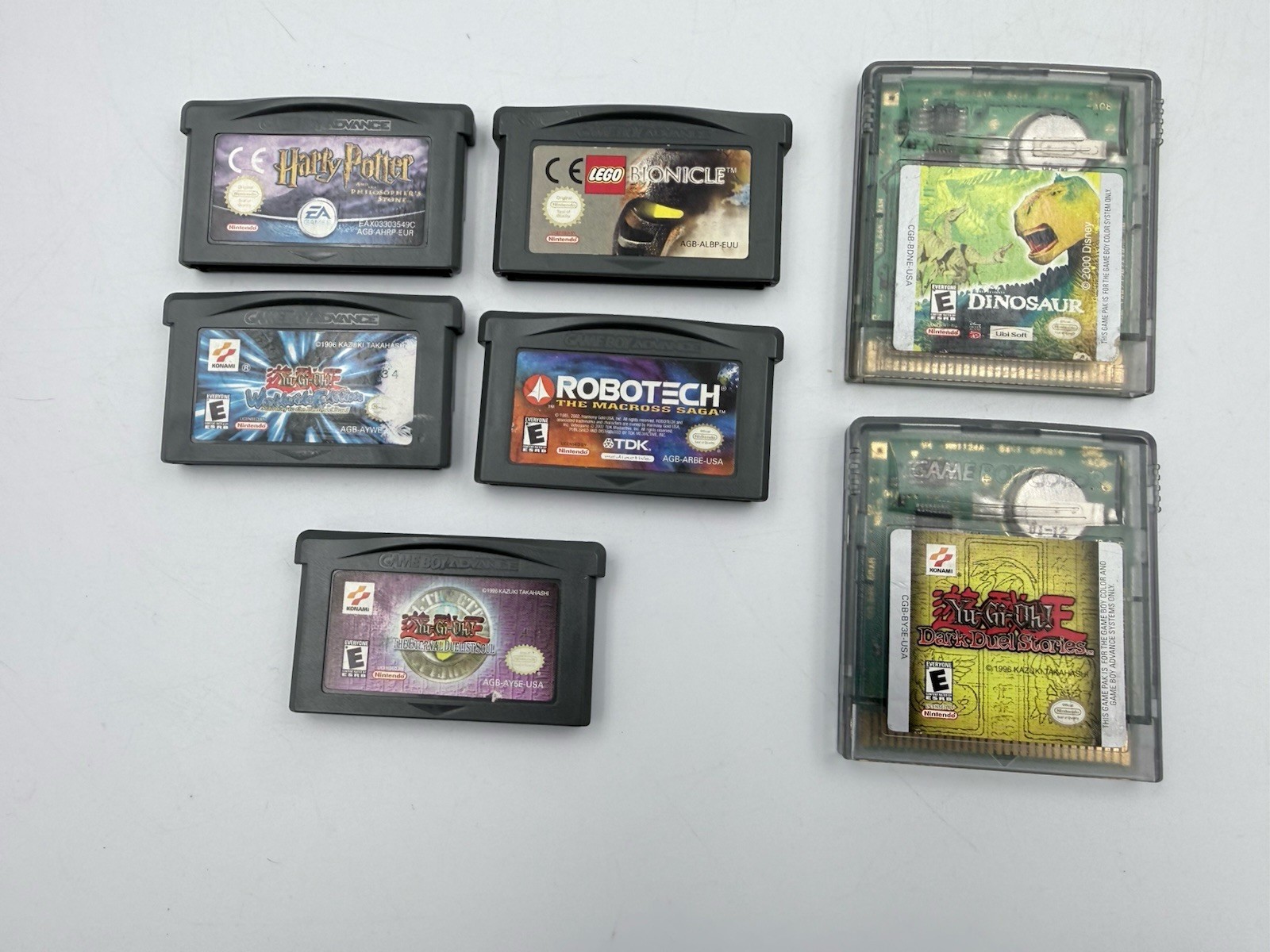 NICE 2002 Nintendo Gameboy Advance SP Silver AGS-001 w/7 Games and Accessories!