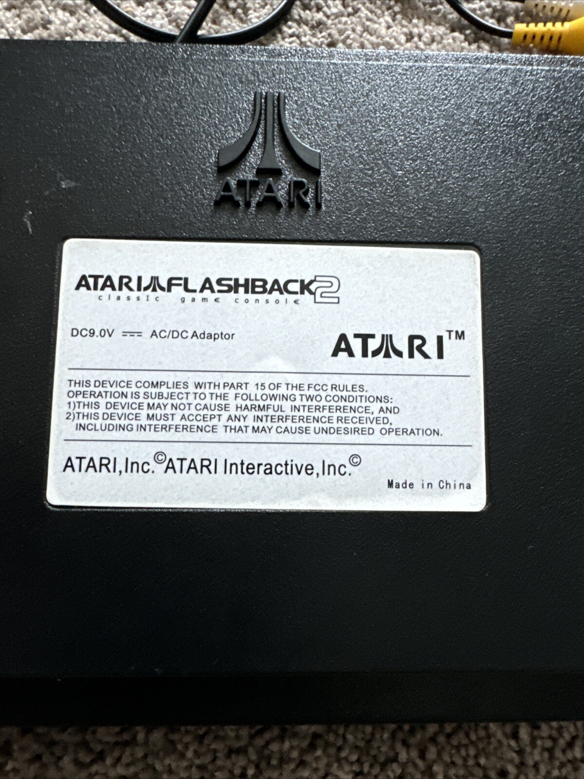 Atari Flashback Classic Video Game Console w/ Cords! AR2680X- Not Tested