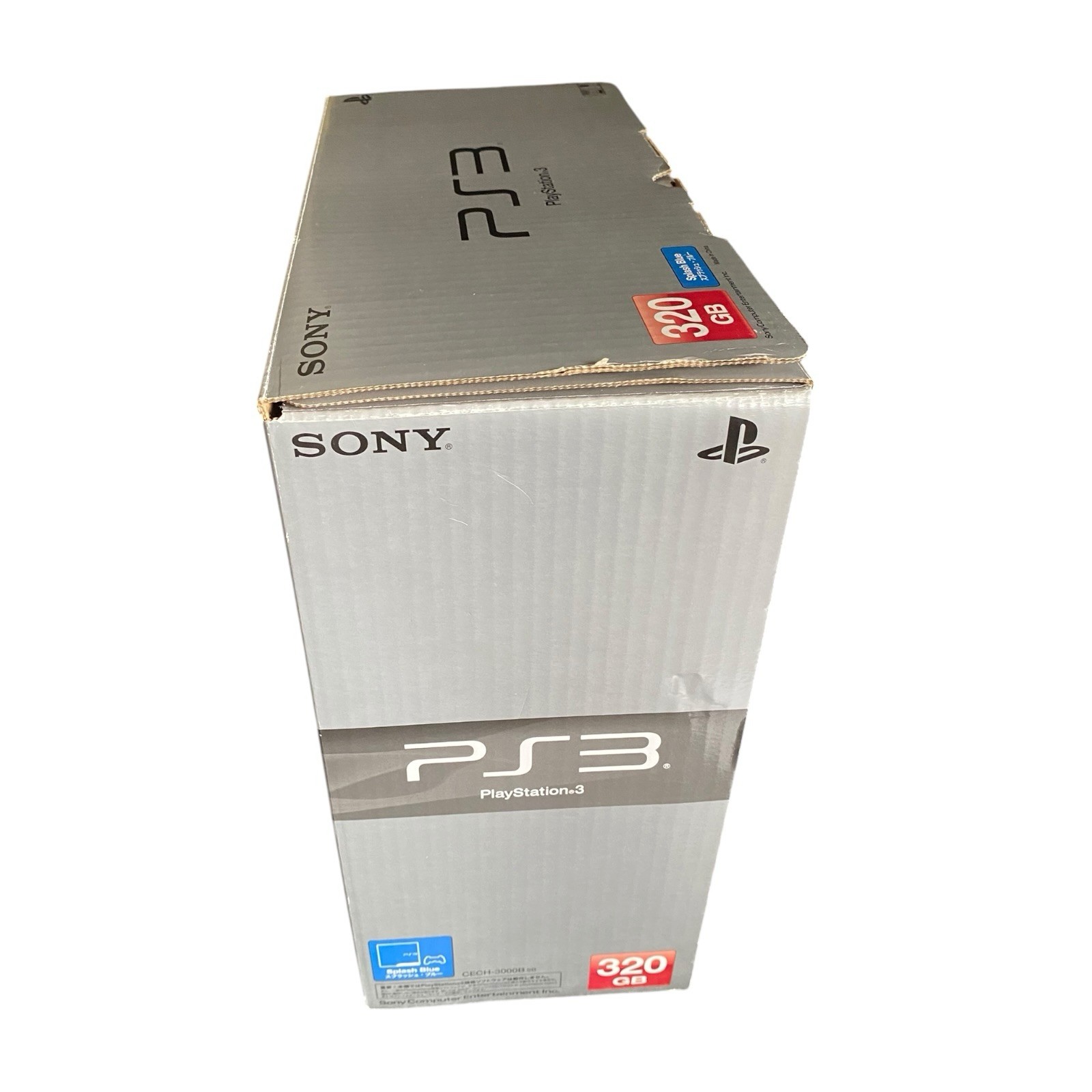 SONY PlayStation 3 PS3 Splash Blue Slim Console CECH-3000B SB 320GB From Japan