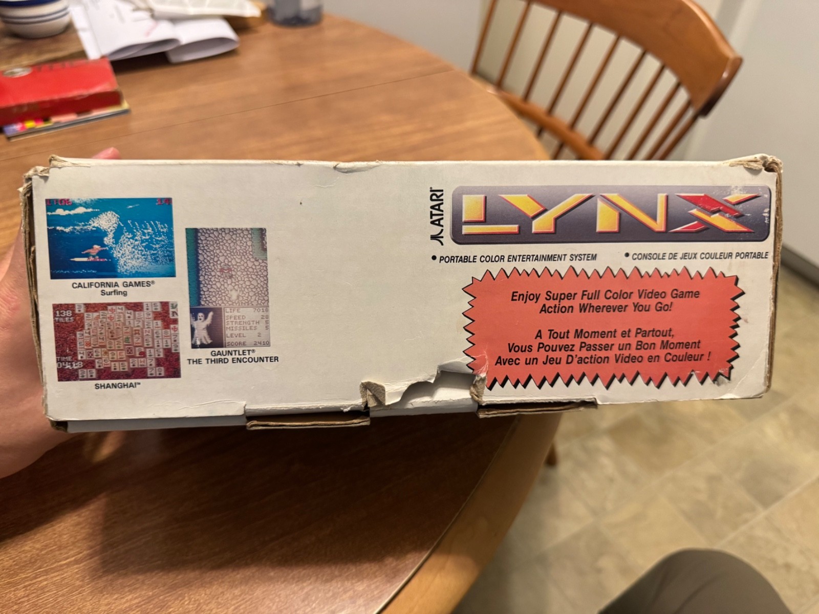 Atari Lynx II handheld video game system console CIB complete UNTESTED NO POWER
