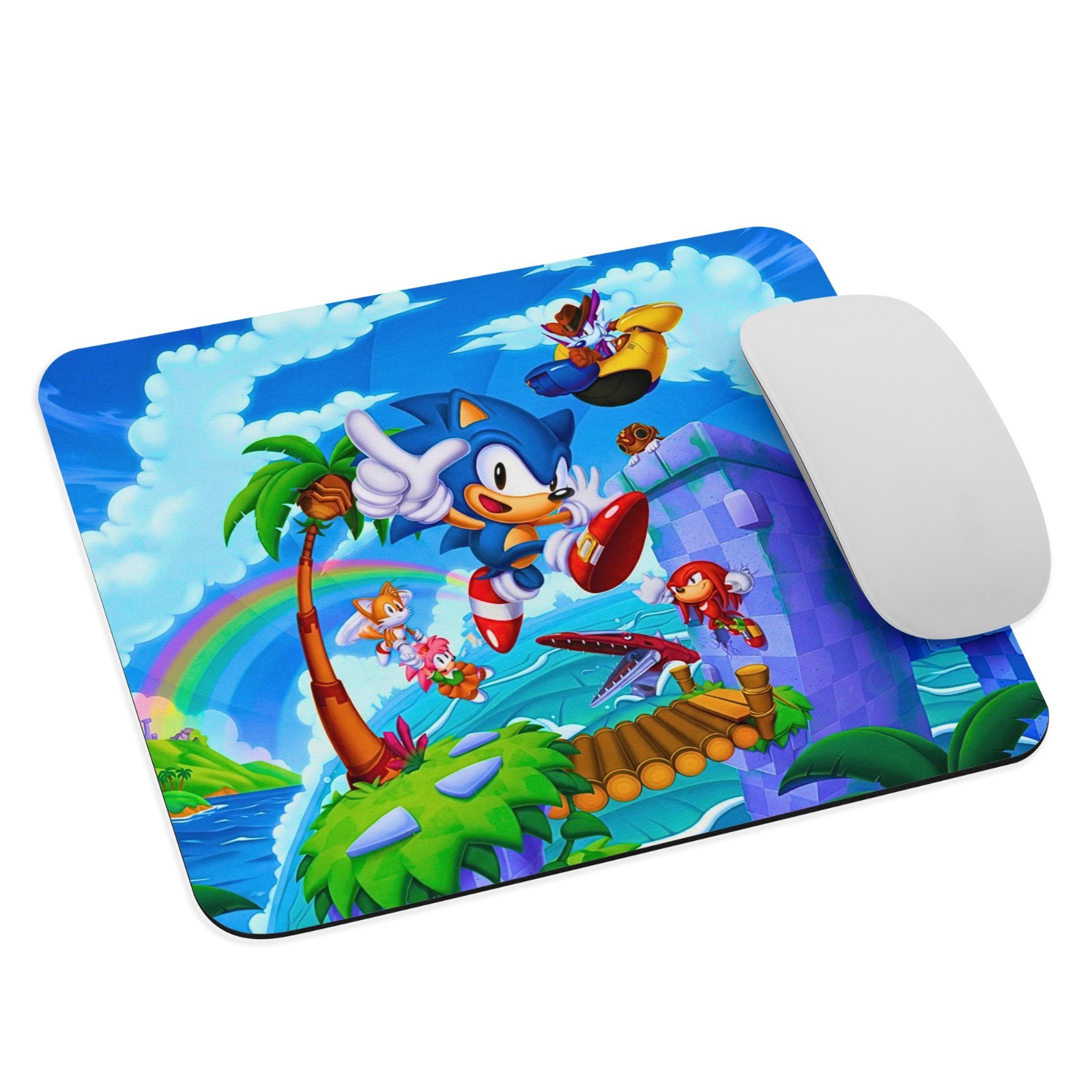 SONIC THE HEDGEHOG – SEGA Master System Mouse Pad – Pixel Style Vintage 8-Bit