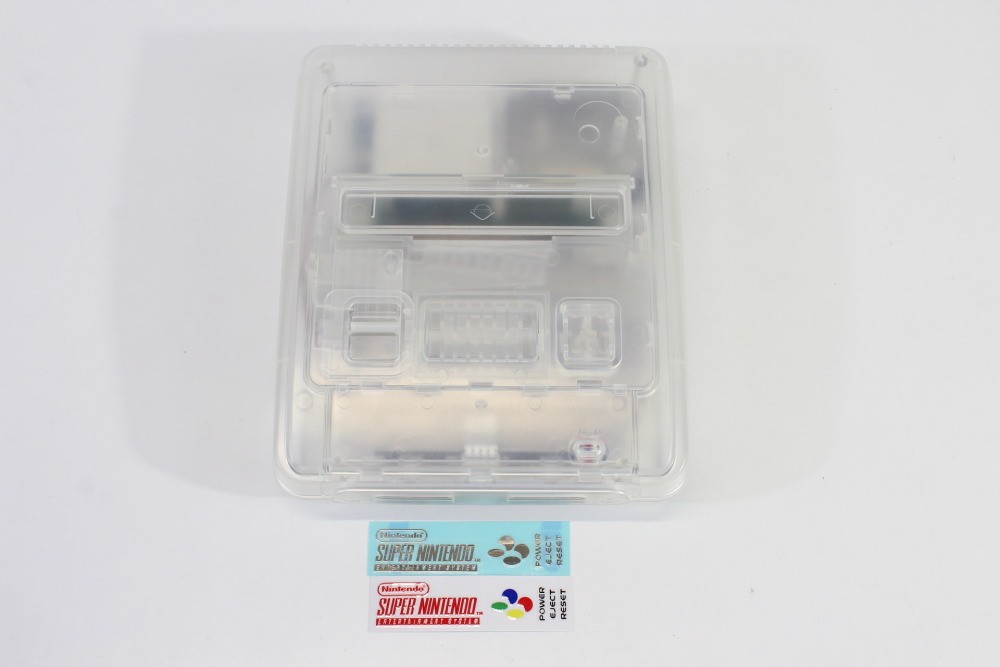 Nintendo Super Famicom Clear White Console Cont x1 Game x3 PLAY SNES & SFC #2