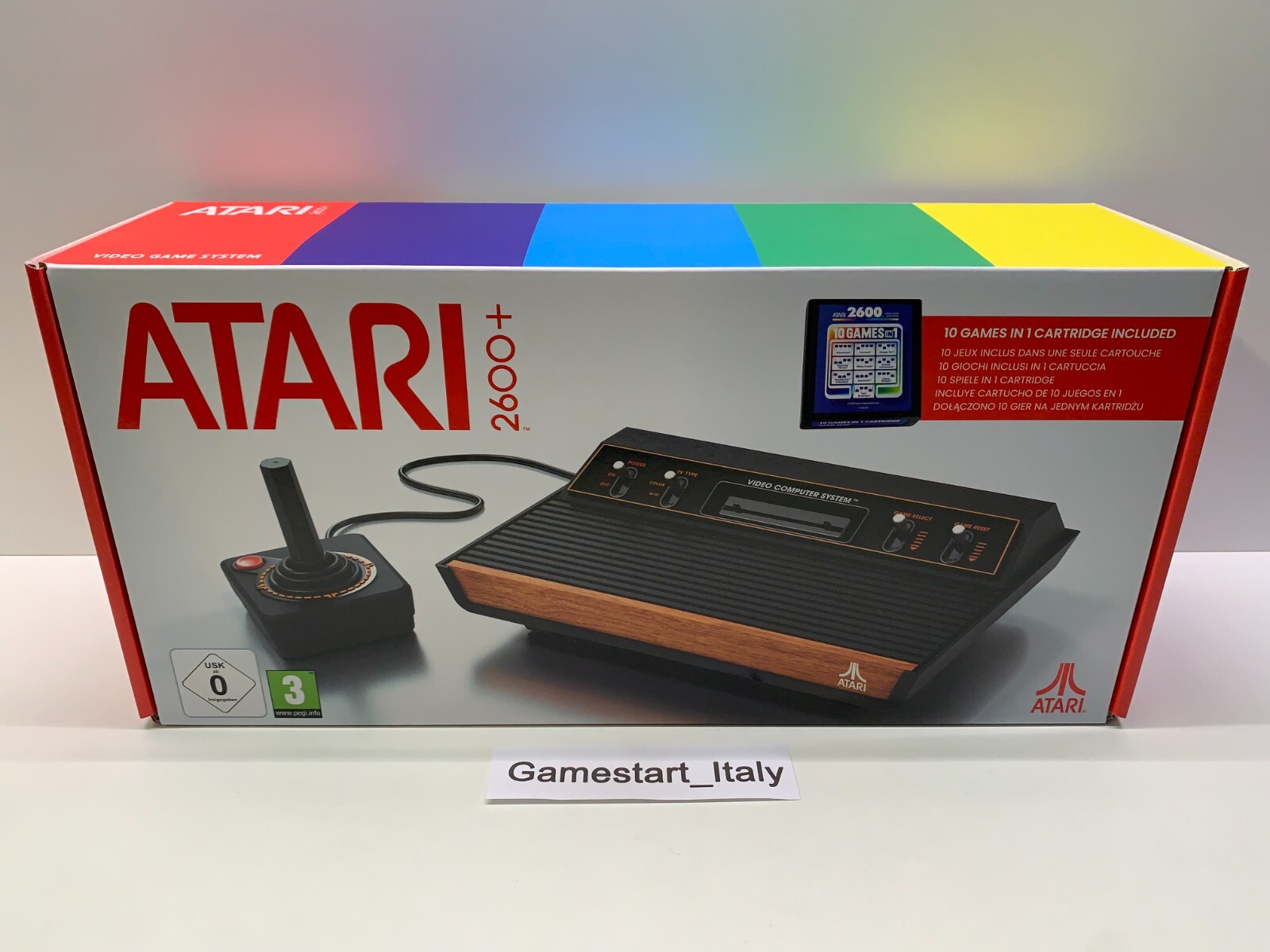 ATARI 2600+ 10 GAMES IN 1 CONSOLE CARTRIDGE INCLUDED NEW SEALED NEW SEALED