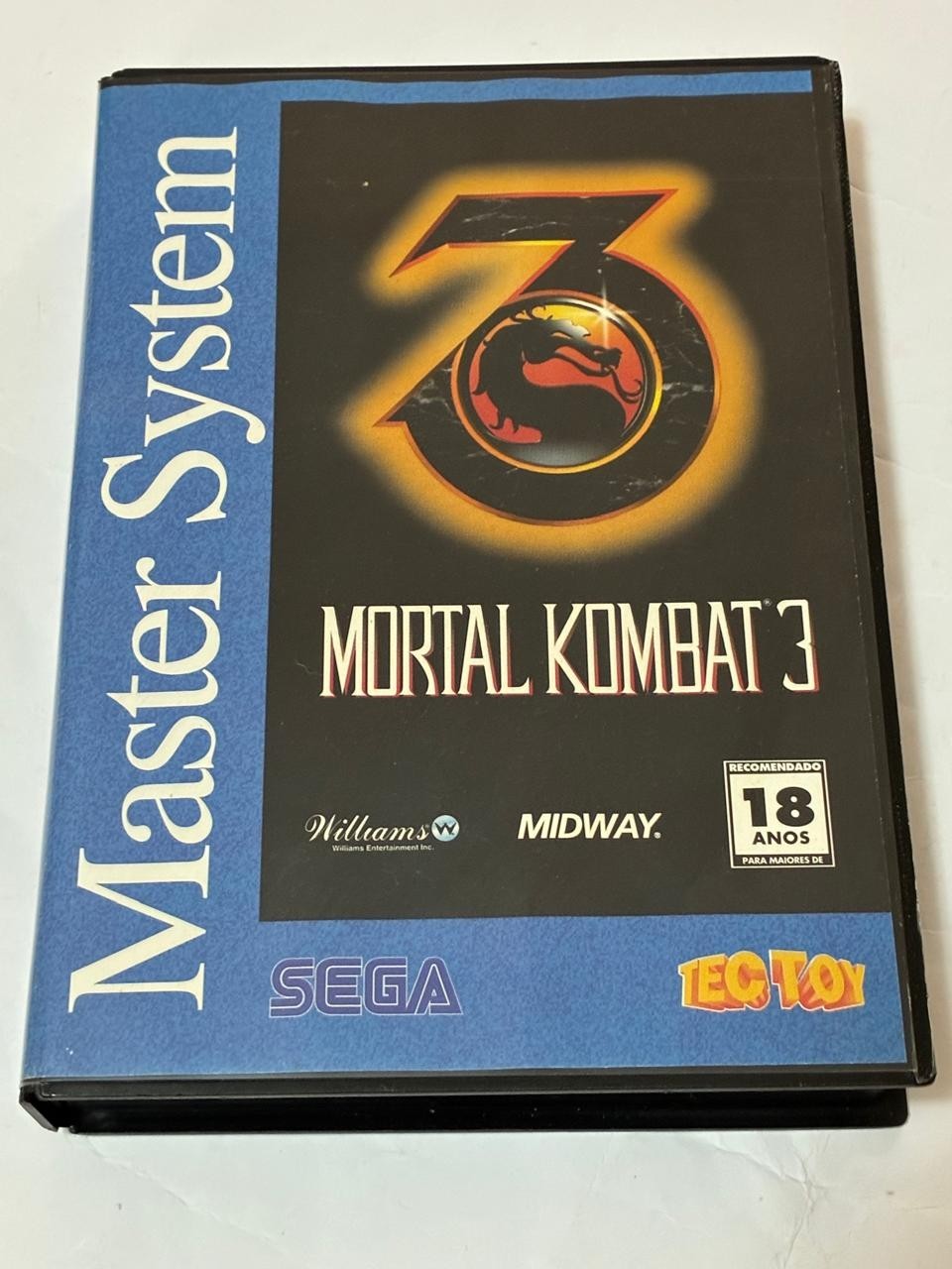 Sega Master System Tectoy : Mortal Kombat 3 complete manual poster Exclusive gam