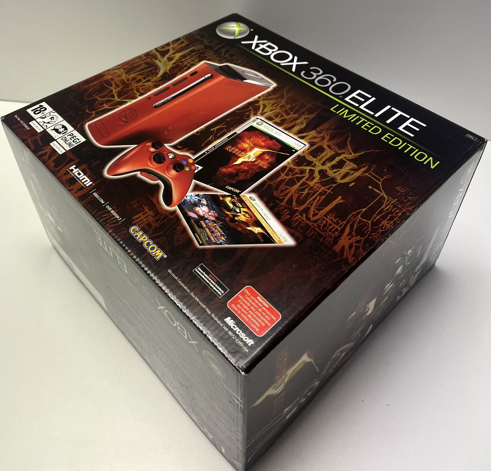 MICROSOFT XBOX 360 ELITE RESIDENT EVIL 5 EDITION 120GB RED CONSOLE NEW SEALED