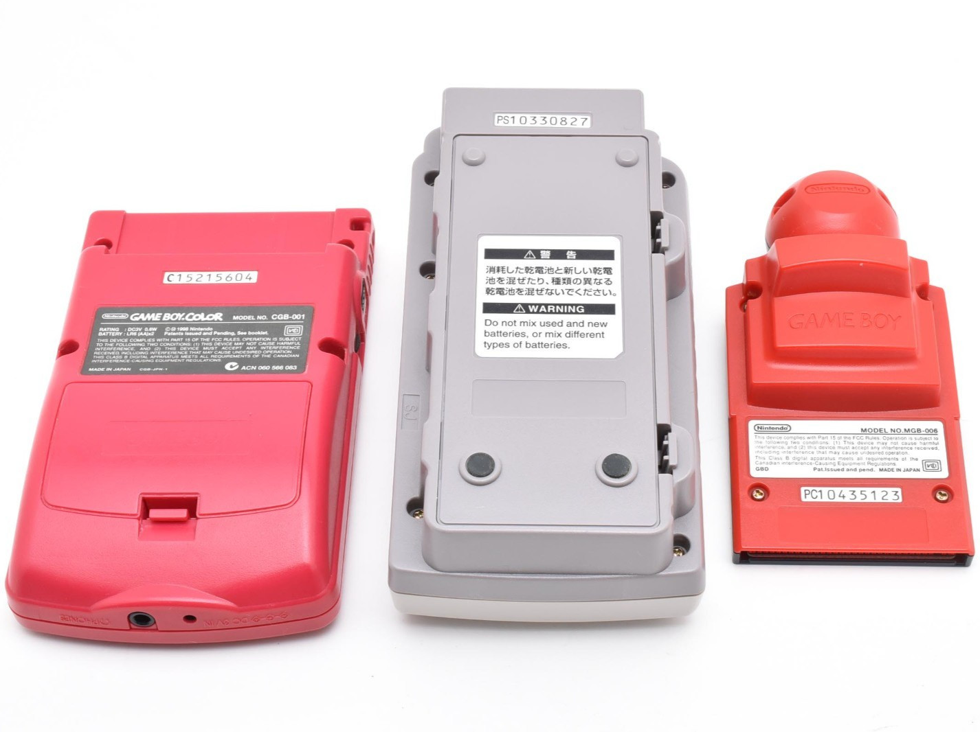 Nintendo Gameboy Color Console Pocket Printer Camera Red Set w/Box Cable Japan