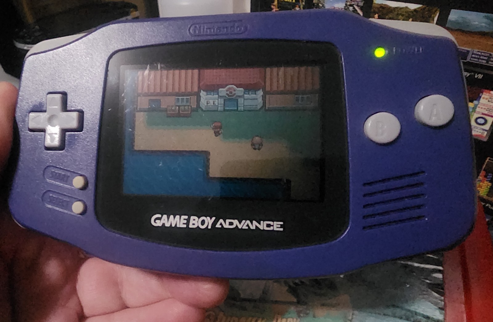 Nintendo Game Boy Advance GBA Console AGB-001 – Indigo Purple – GOOD – 100% OEM