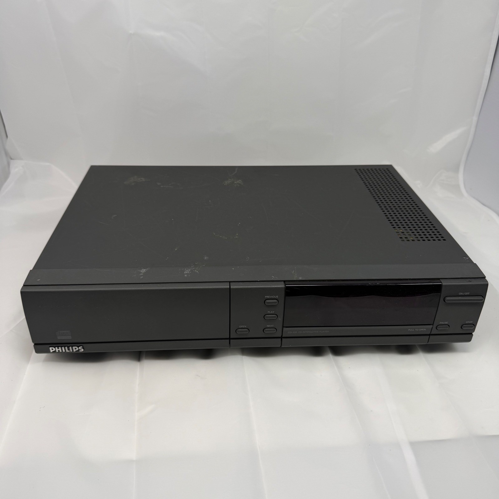 Philips CDI-220 BK12 CD-Interactive Player Vintage Multimedia Console Untested