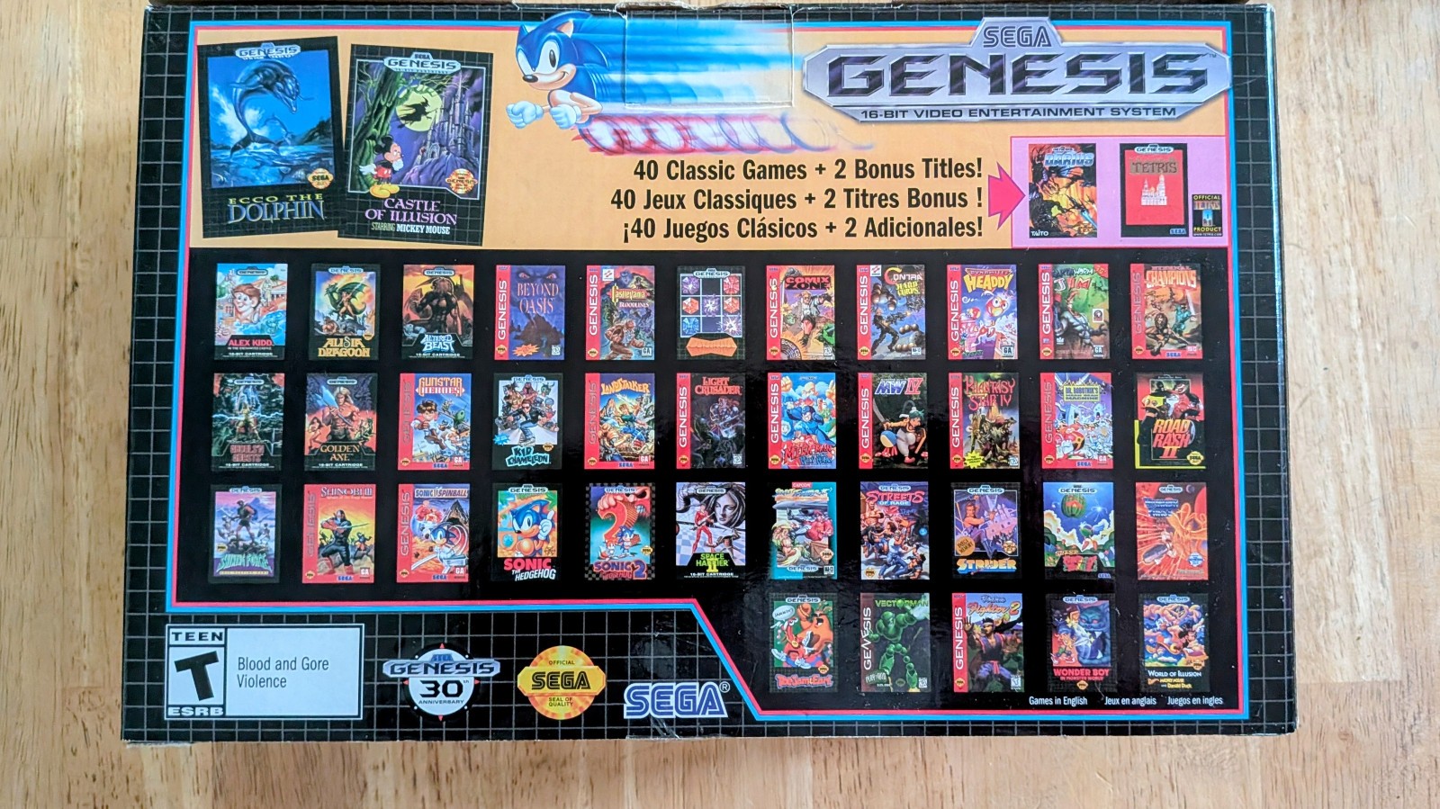 SEGA GENESIS Mini Console 2019 Edition with 8bitDo M30 Controller