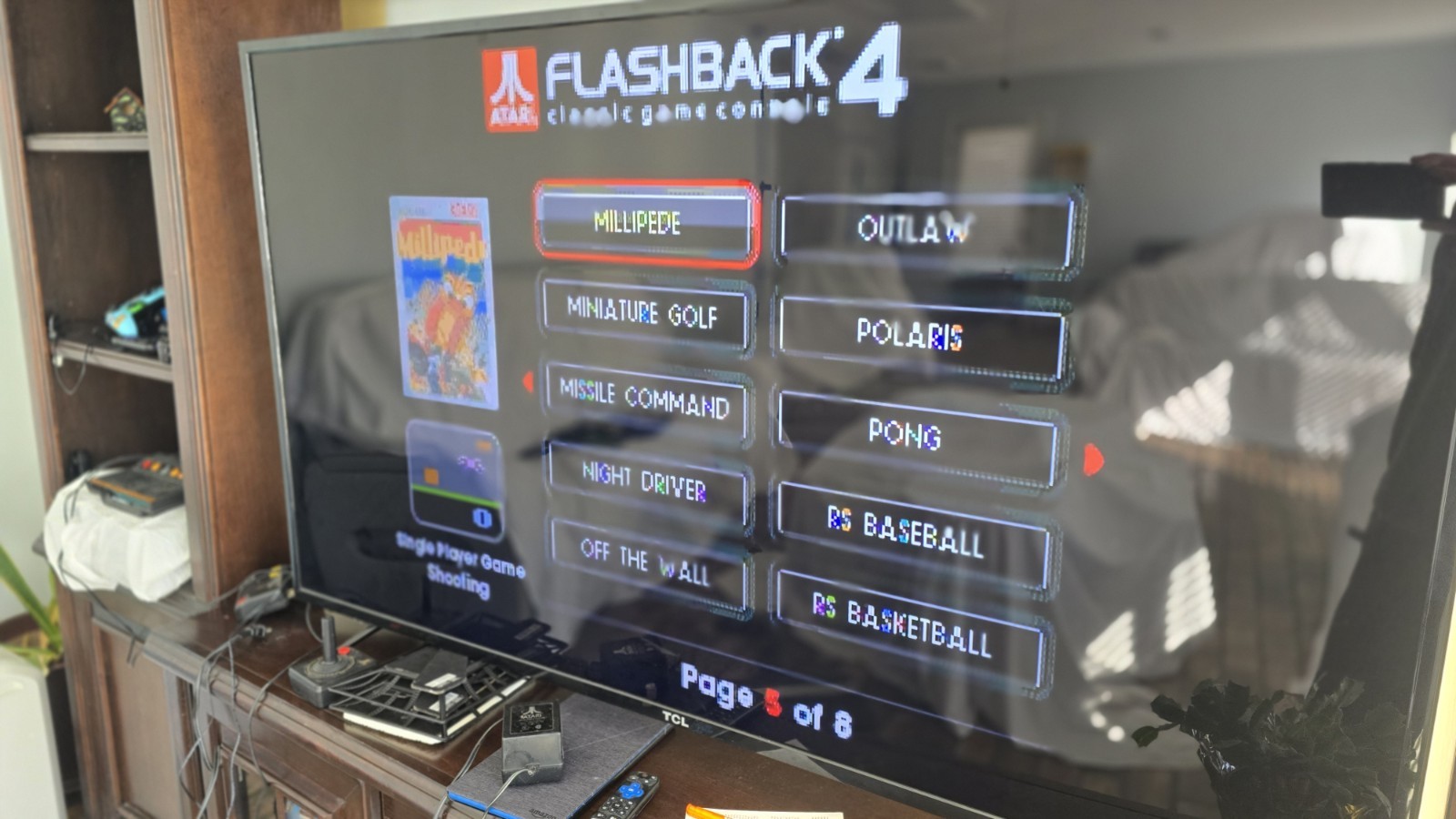 Atari – Flashback 4 classic Game Console Tested & Works Yar’s Revenge Centipede
