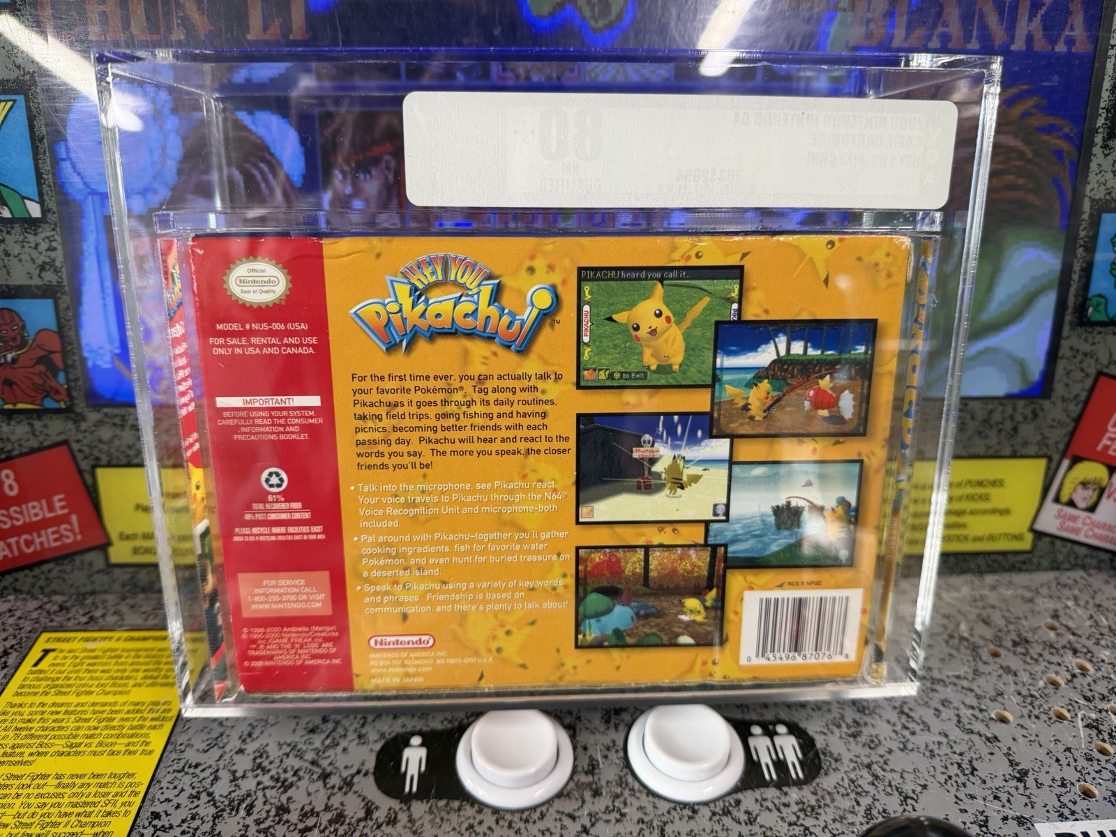 2000 Nintendo N64 Hey You, Pikachu Pokemon Complete CIB Graded VGA 80+ Qualified