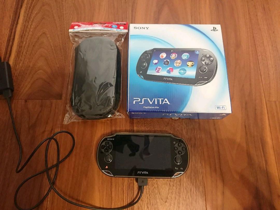 PS Vita crystal black Wi-Fi model PCH-1000 ZA01 Box from jAPAN