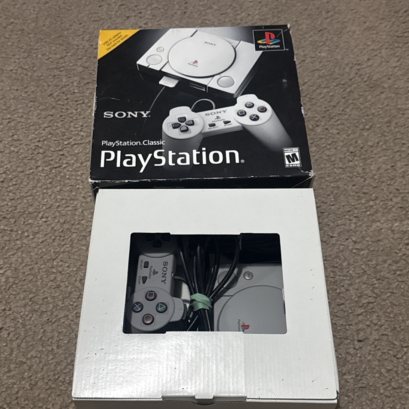 Sony PlayStation Classic PS1 Mini Console 2018, 20 Built-in Retro Games, TESTED