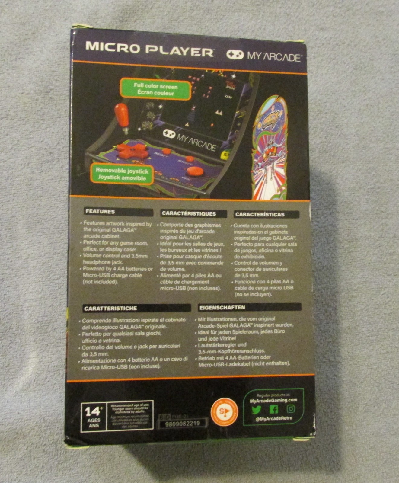 GALAGA MY ARCADE MICRO PLAYER MINI ARCADE – NIB