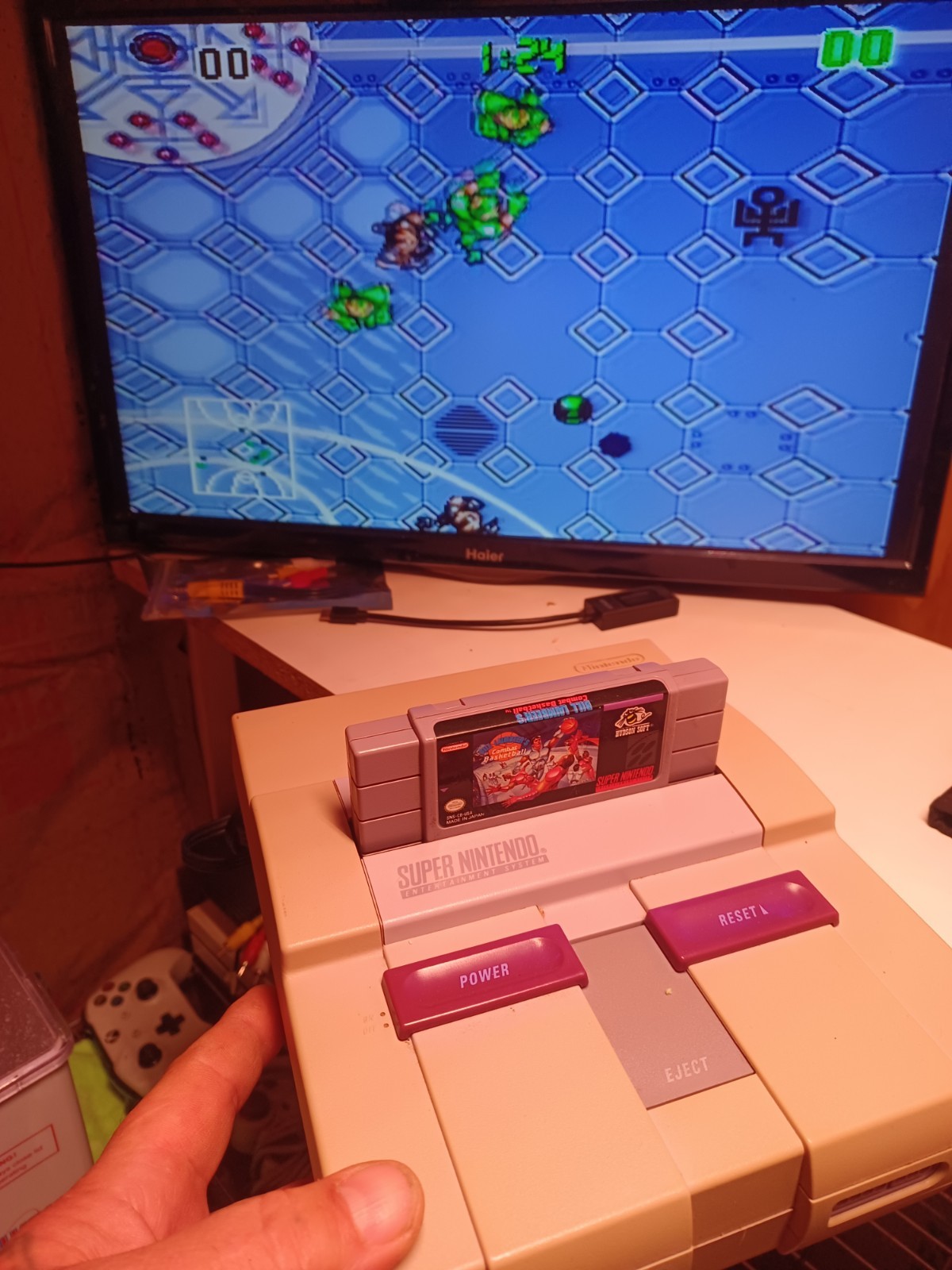 Super Nintendo -SNES SNS-001 Console Only -Tested Working