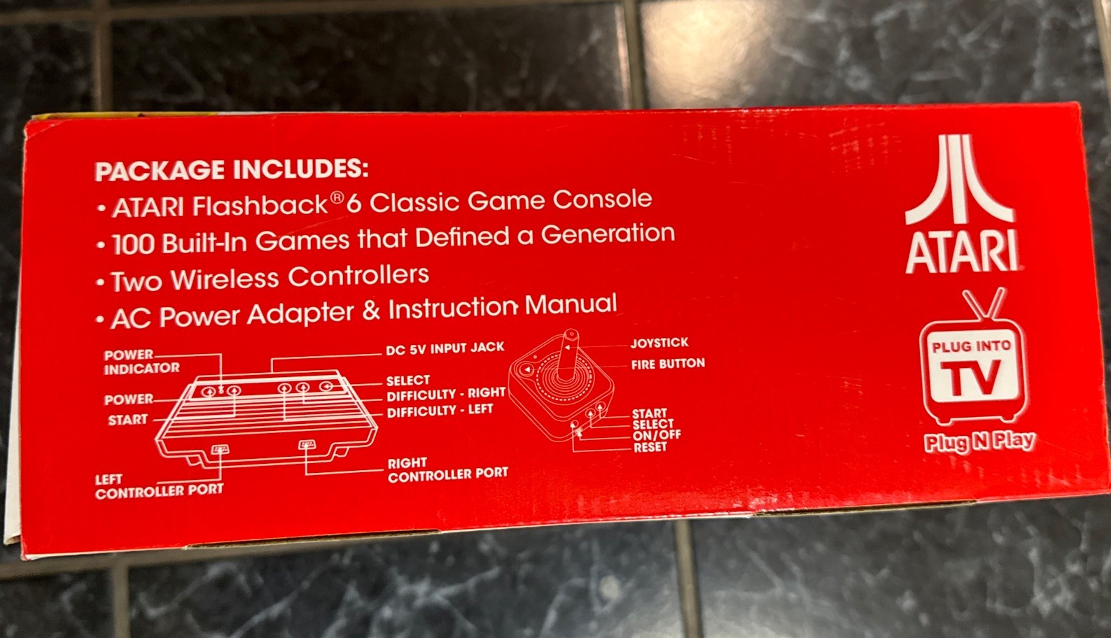 Atari Flashback 6 Classic Game Console Retro untested