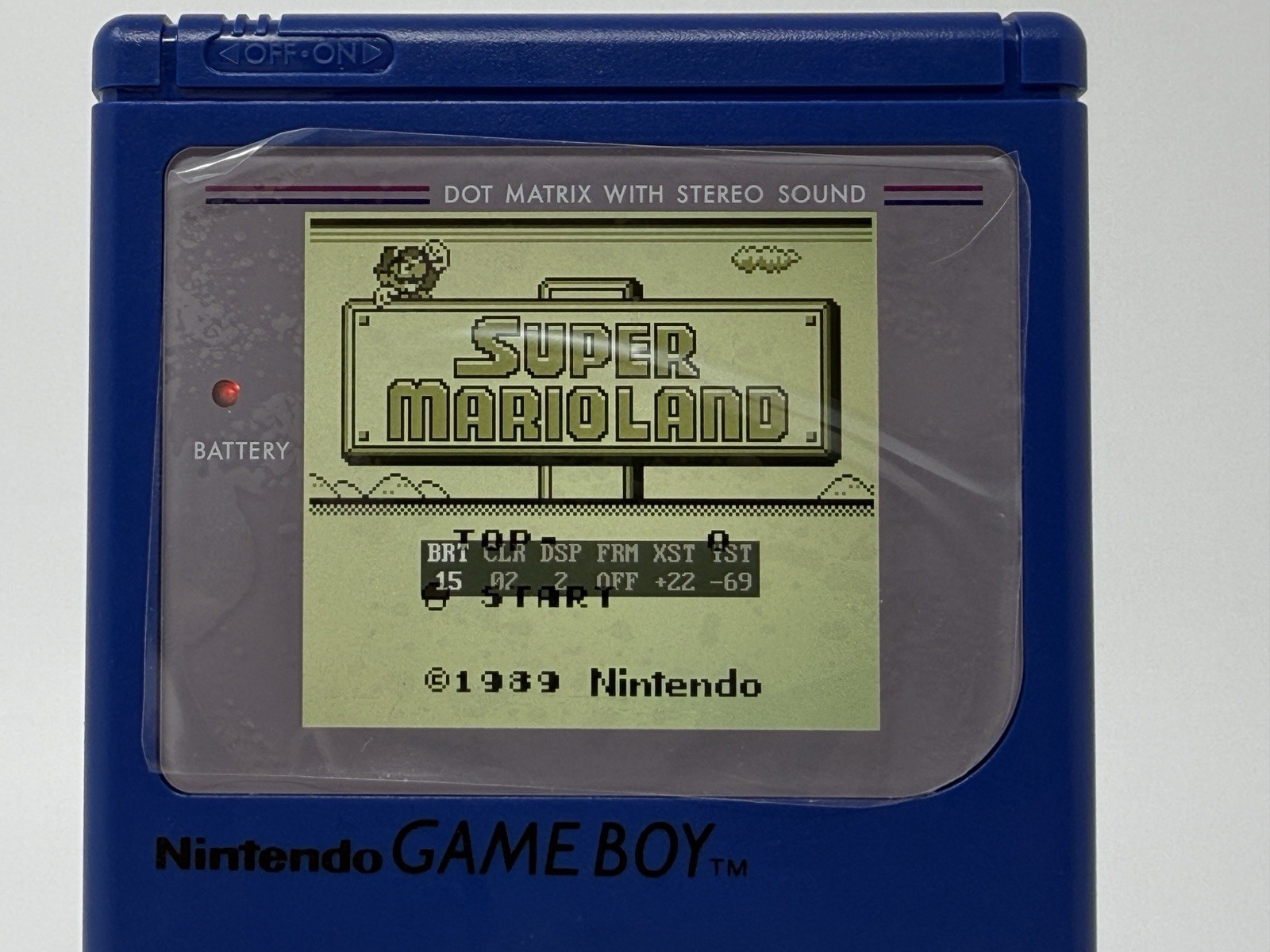 Nintendo Game Boy DMG-01 (Blue) *FunnyPlaying RetroPixel IPS LCD + USB-C Batt.*
