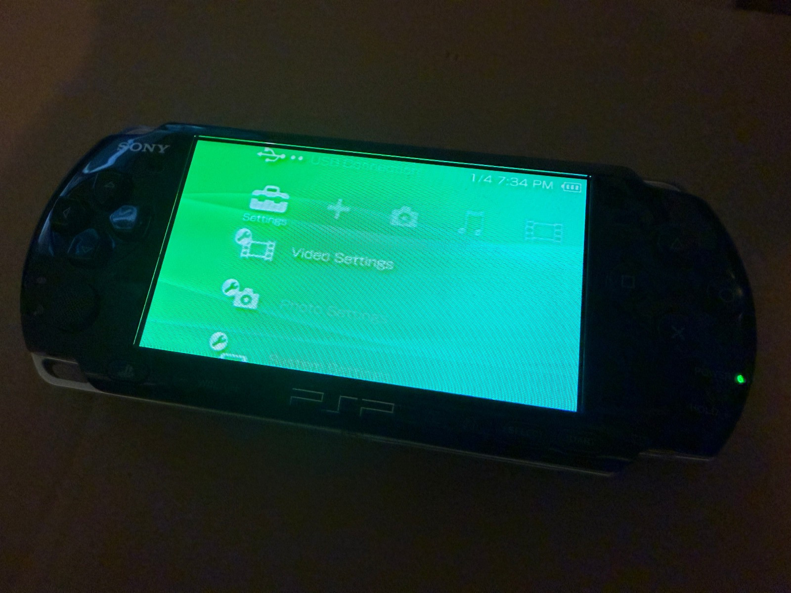 Sony PSP 3001 Slim Black Console w/ Original Chargers New Battery and Case