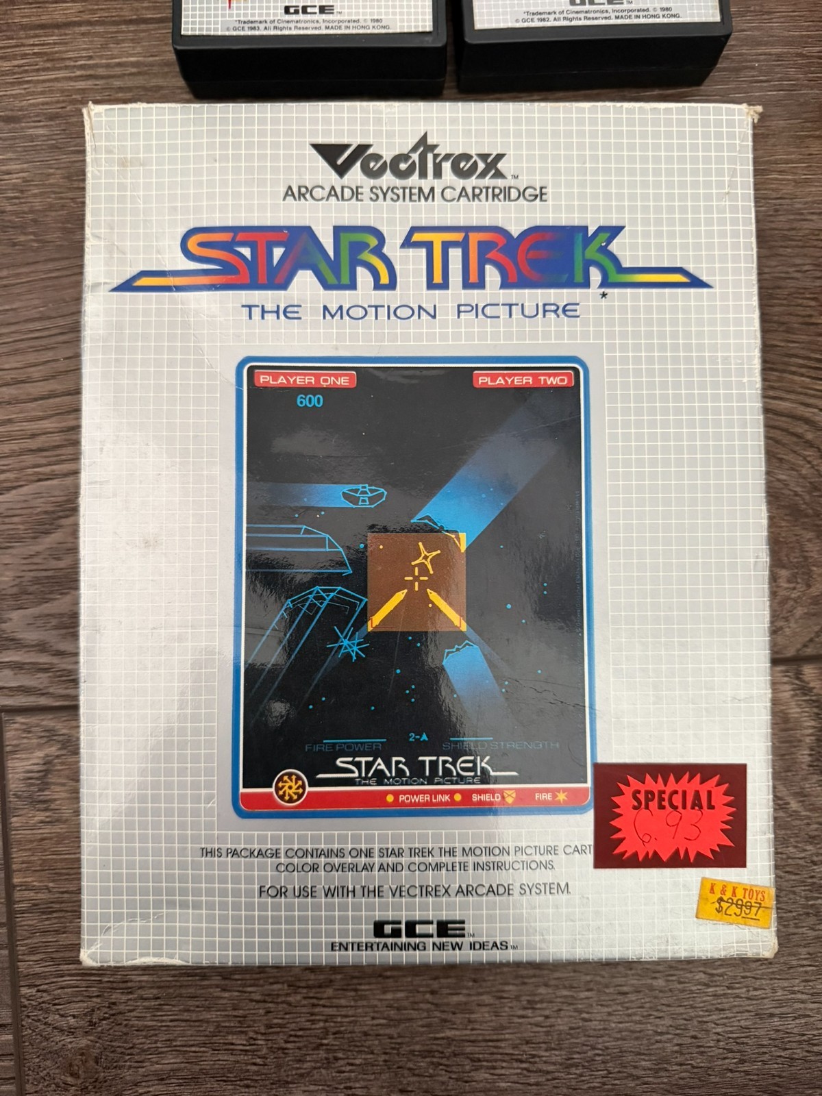 Vectrex HP 3000 Arcade System Console w/Controller 7 Games + Box TESTED