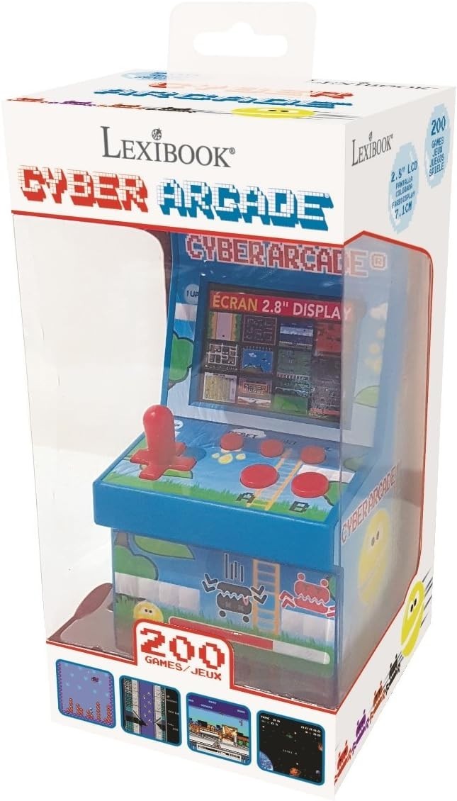 Portable Retro Gaming Console with LCD Screen: 200 Classics for On-the-Go Fun