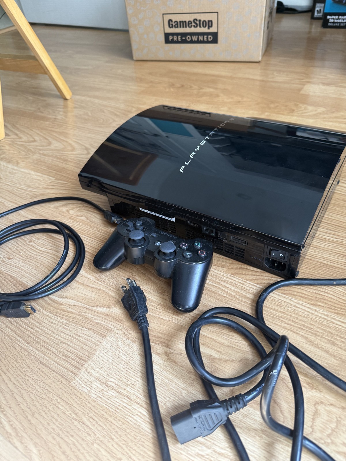 Sony PlayStation 3 PS3 CECHA01 60GB Black Console Tested with NBA Street
