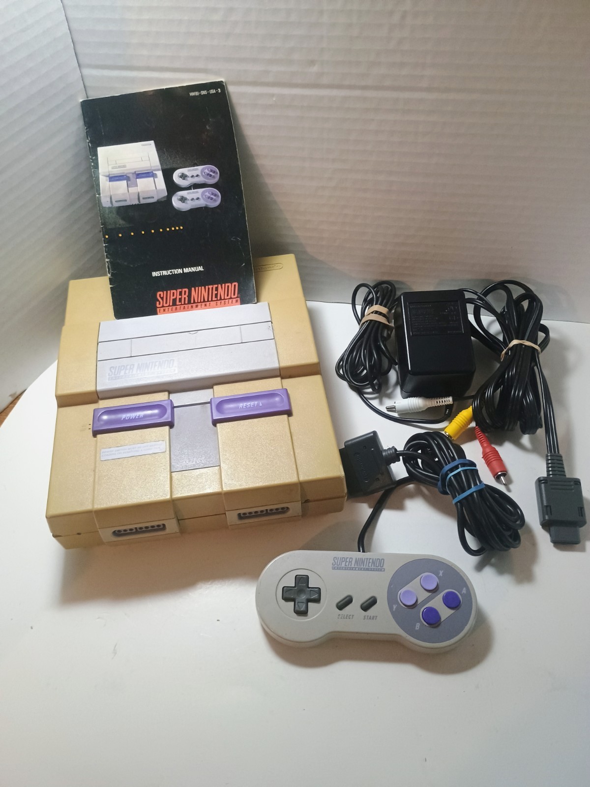 Super Nintendo SNES Console Tested Has Cosmetic Issues See Photos
