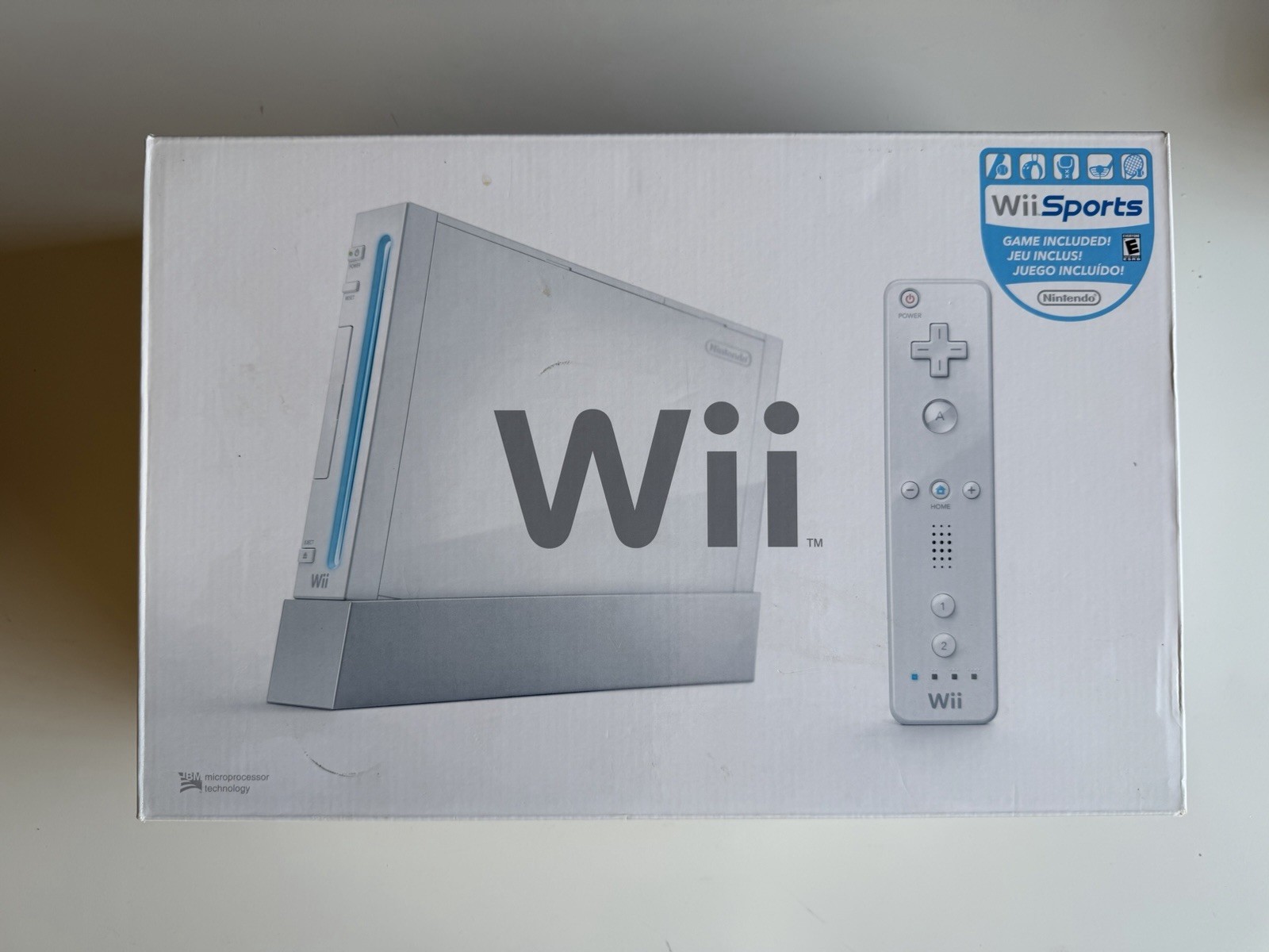 Nintendo Wii White Console with Original Box, Cables, Wiimote, & Two Nunchucks