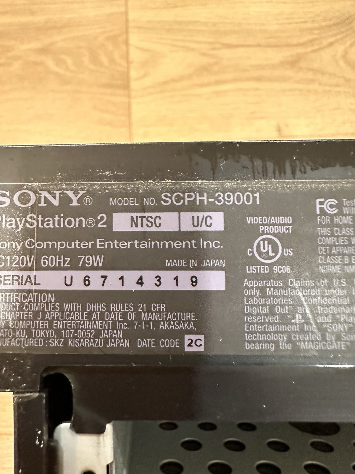 Sony PlayStation 2 Console W/network Adaptor And Controller SCPH-39001