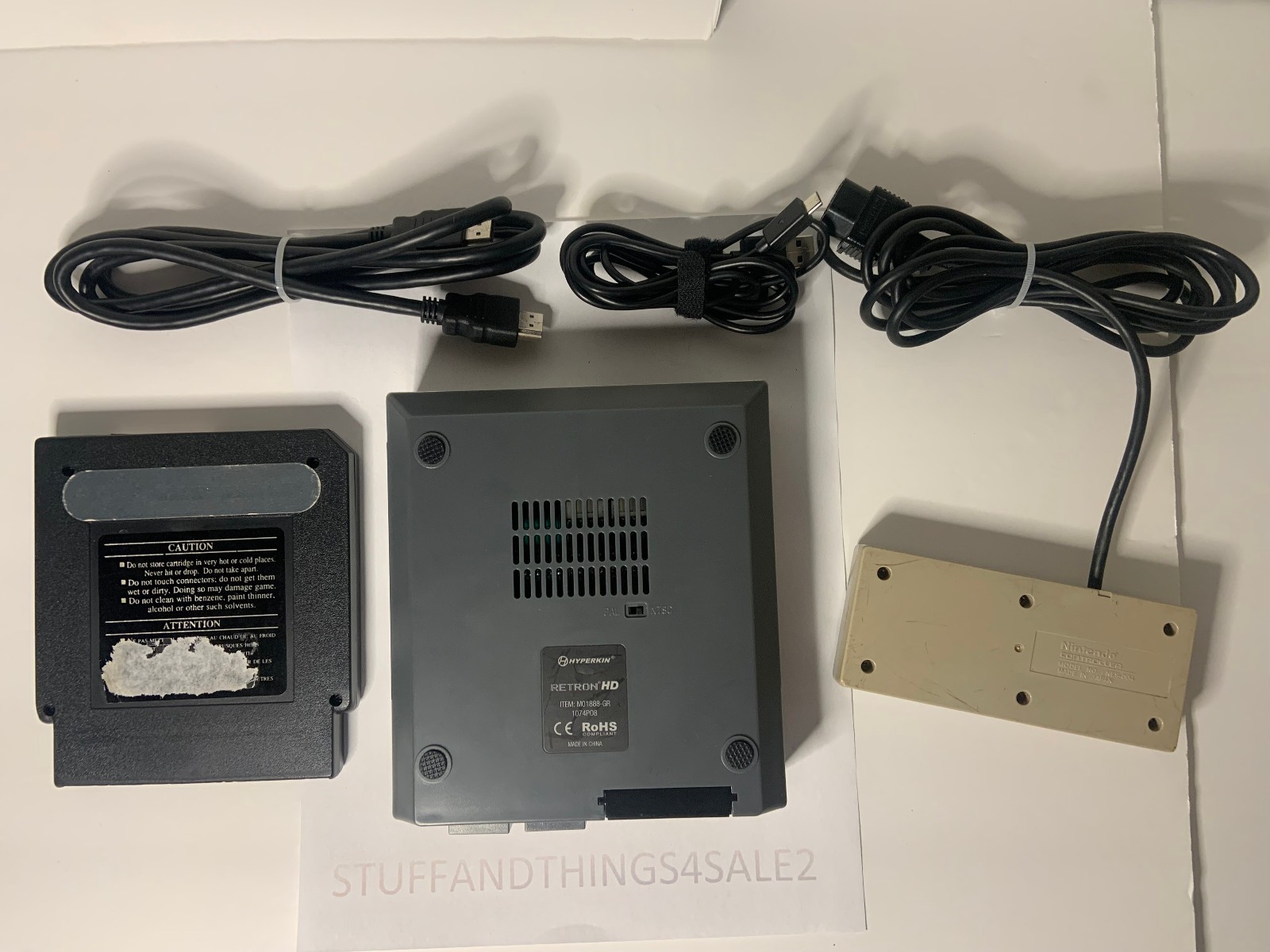Hyperkin Retron HD M01888-GR with Controller and Deathbots – Works