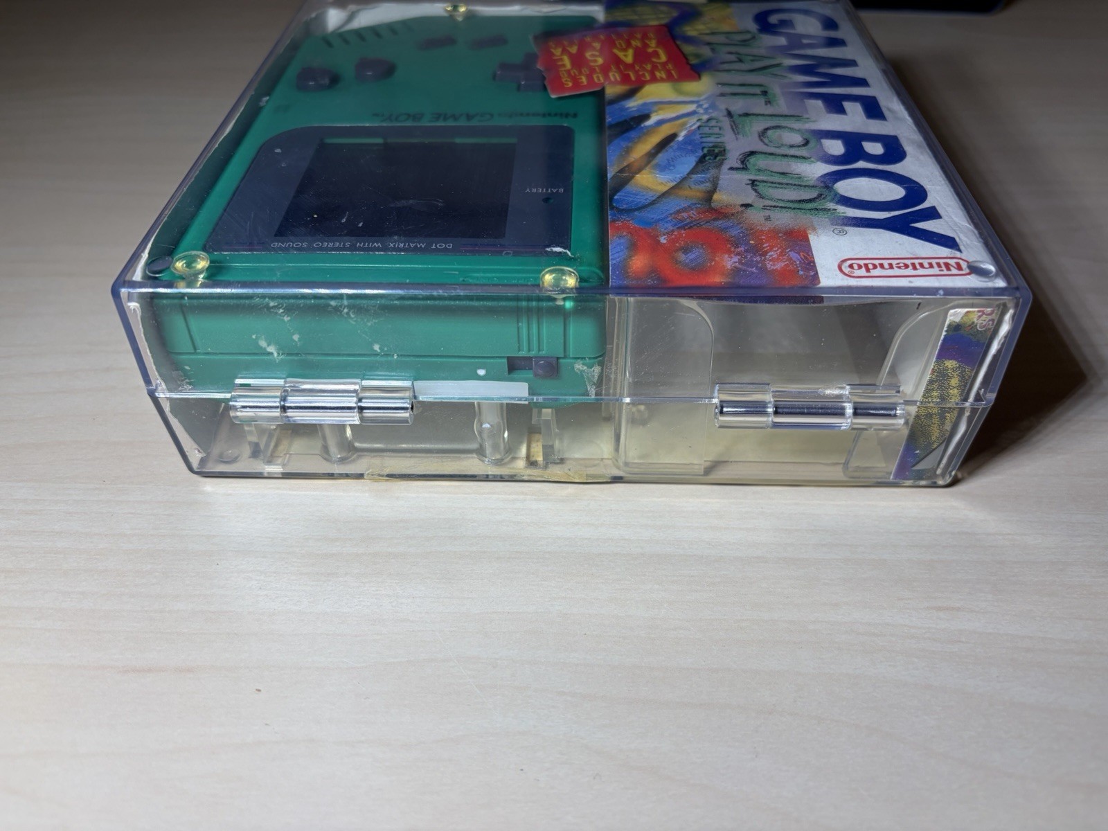 Nintendo GameBoy Green Play It Loud Edition Complete Original Working Mint Cond