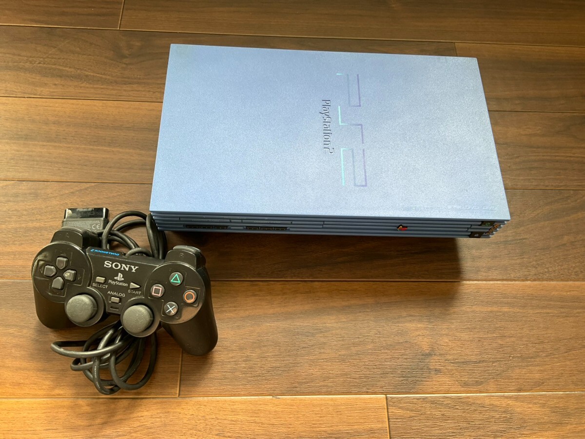 Sony PlayStation 2 PS2 Console only SCPH 39000 TB Toys Blue turquoise japan Used