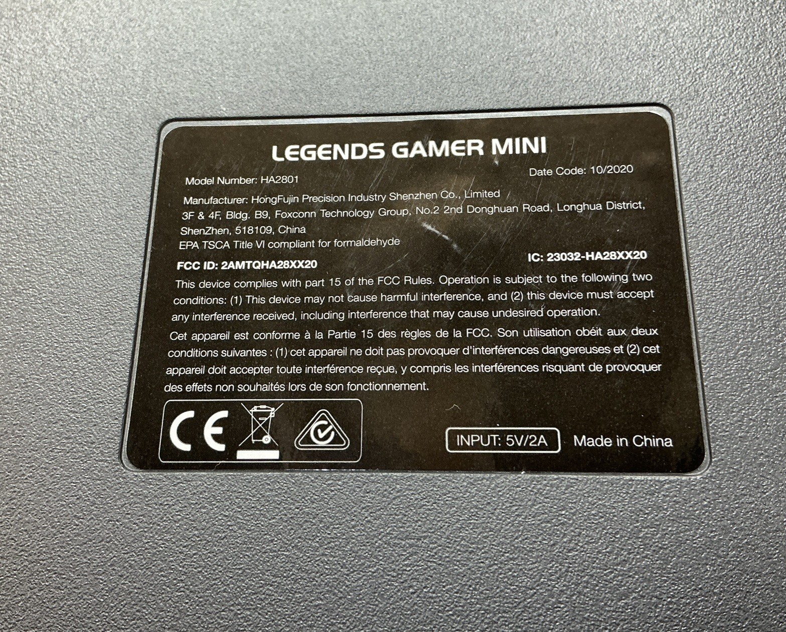 At Games Legends Gamer Mini With Core – Works, Tested