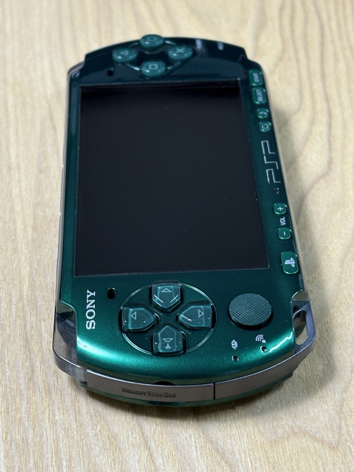 PSP 3000 Spirited Green Console Boxed Complete Tested Working